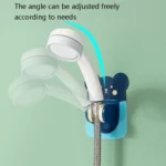 LY006 Cartoon Shower Bracket Universal Adjustment Bathroom Shower Head Fixed Base - Image 4