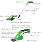 GT02 Electric Pruning Machine Portable Lawn Mower - Image 3