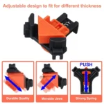 4 PCS/Set 90 Degree Woodworking Right Angle Clip - Image 5