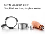 DL-1 Zinc Alloy Coffee Maker Bottomless Handle For Dongling, Style: - Image 3