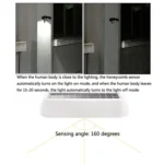 12 LED Solar Outdoor Waterproof Body Sensor Wall Light - Image 5