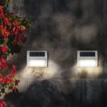 6 LED Solar Stainless Steel Stair Ladder Lamp Wall Light - Image 7