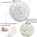 10pcs XTS01 Silicone Soft Teeth Head Shampoo Massage Comb Shampoo Brush - Image 4