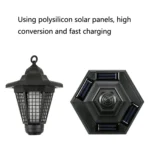 3 LED Solar Outdoor Waterproof Hexagon Mosquito Killer Light, Style: - Image 3