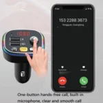 USB Car Bluetooth MP3 Music Player With Colorful Lights - Image 7