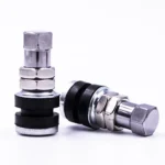 20 PCS Motorcycle Tubeless Tire Valve Stainless Steel Straight Mouth - Image 3
