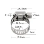 10pcs Stainless Steel Water Pipe Hose Clamp - Image 3