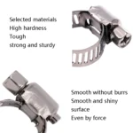 10pcs Stainless Steel Water Pipe Hose Clamp - Image 6