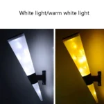 N231 Circular Cone Solar Wall Lamp Outdoor Garden Landscape Light, Style: - Image 3