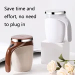 A223 Stainless Steel Automatic Magnetized Coffee Mixing Cup - Image 2