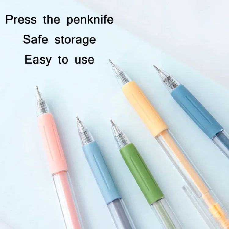 TBD0601809601_B2.webp Press Pen Type Utility Knife Student Appointment Book Paper Cutting Knife - Image 3