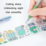 Press Pen Type Utility Knife Student Appointment Book Paper Cutting Knife - Image 6