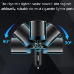 Ozio Car Charger Cigarette Lighter Conversion Plug USB Car Fast Flashing Charger - Image 6