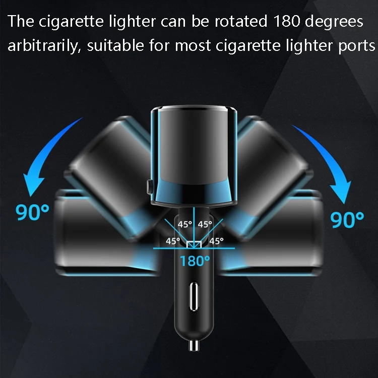 TBD0601812901_B5.webp Ozio Car Charger Cigarette Lighter Conversion Plug USB Car Fast Flashing Charger - Image 6