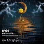 Solar Suspending Iron Wind Chime Lamp - Image 4