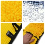Hand-Inserted Chenille Pet Bath Towel - Image 3