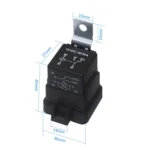 2 PCS 1040 5 Pin Waterproof Integrated Automotive Relay With Bracket - Image 4