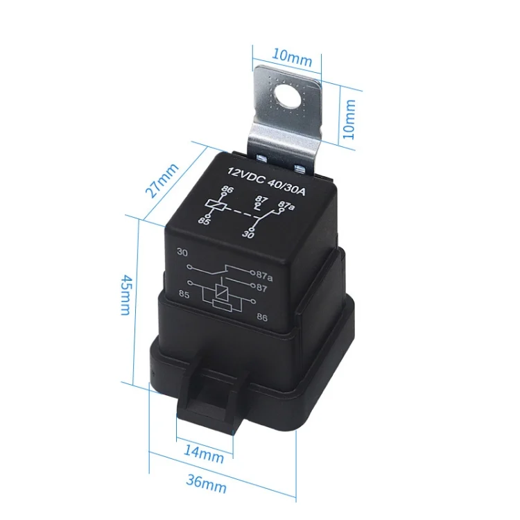 TBD0601835201_B3.webp 2 PCS 1040 5 Pin Waterproof Integrated Automotive Relay With Bracket - Image 4