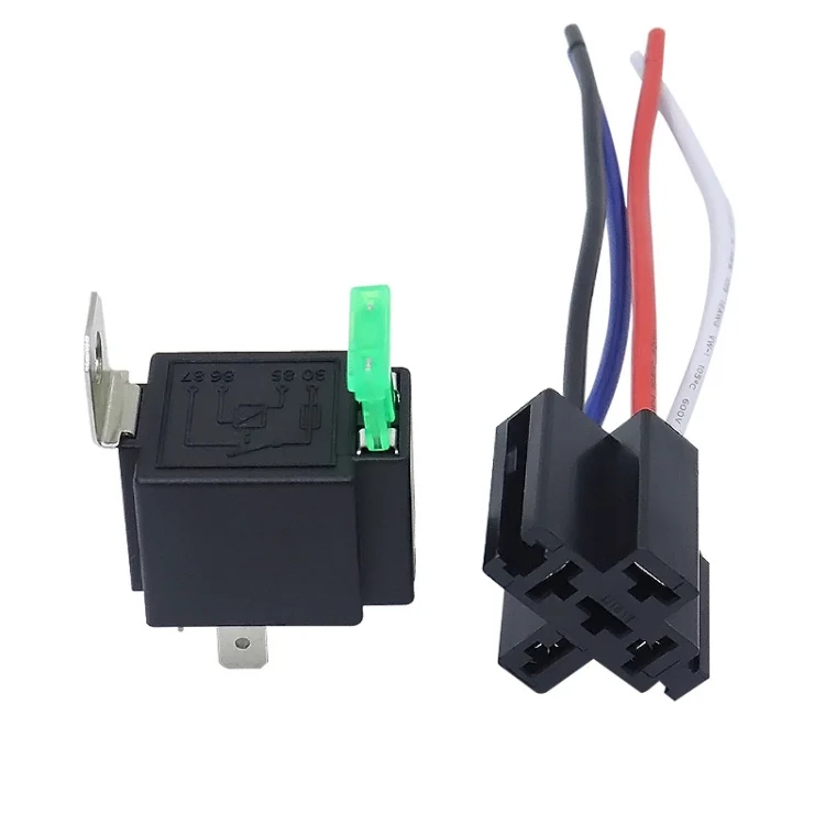 5 Sets JD2912 4 Pin Car Relay With Fuse