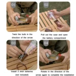 Camping Tent Pull-switch Atmosphere Night Light, Style: - Image 6