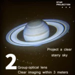 SN-01 LED Starry Sky Projection Car Ambient Light with 32 Projective Slides - Image 4