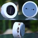 Solar Outdoor Flower Pattern Wall Light Garden Landscape - Image 2