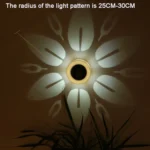 Solar Outdoor Flower Pattern Wall Light Garden Landscape - Image 3