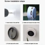 Solar Outdoor Flower Pattern Wall Light Garden Landscape - Image 6