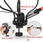 LED Lamp Magnifying Glass 360-Degree Adjustable Welding Table - Image 6