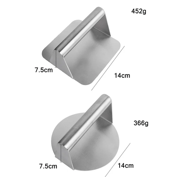 TBD0601850201_B1.webp 304 Stainless Steel Hamburger Manual Meat Press - Image 2