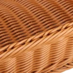 A1744 Rattan Basket Food Fruit Storage Basket Rectangular Fruit Plate, Size: - Image 3