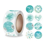 Floral Thank You Sticker Envelope Sealing Sticker