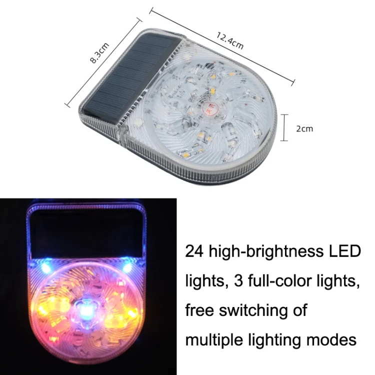 TBD06018783_2.webp Y-949 27 LEDs Solar Car Waterproof Warning Light - Image 3