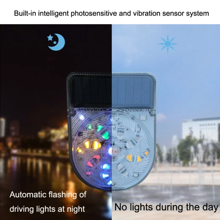 TBD06018783_3.webp Y-949 27 LEDs Solar Car Waterproof Warning Light - Image 4