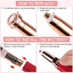 2 In 1 Eyebrow Trimmer Electric Shaver - Image 6