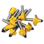 12 PCS / Set Woodworking Engraving Machine Trimmer Cutting Tool - Image 6