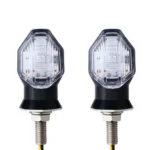 2pcs Motorcycle Steering Lamp Small Shark LED Highlight - Image 2