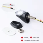 2pcs Motorcycle Steering Lamp Small Shark LED Highlight - Image 4