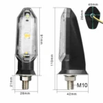 1 Pair MK-121 3 LEDs Shark Motorcycle Signal Lamp - Image 3