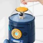 Fingerprint Password Rocket Piggy Bank Toy - Image 4