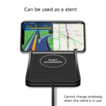 C7 Car Navigation 2 In 1 Multi-Function Non-Slip Pad USB Wireless Charger - Image 6