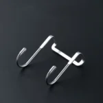 5pcs /Pack  S-Shaped Double Hook Stainless Steel Coat And Drawer Door Rear Hook - Image 2