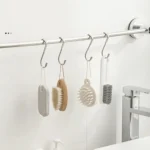 5pcs /Pack  S-Shaped Double Hook Stainless Steel Coat And Drawer Door Rear Hook - Image 5