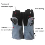 1 Pair JJ2001-1 Oven Microwave Baking Barbecue Insulation Gloves - Image 4