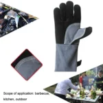 1 Pair JJ2001-1 Oven Microwave Baking Barbecue Insulation Gloves - Image 6