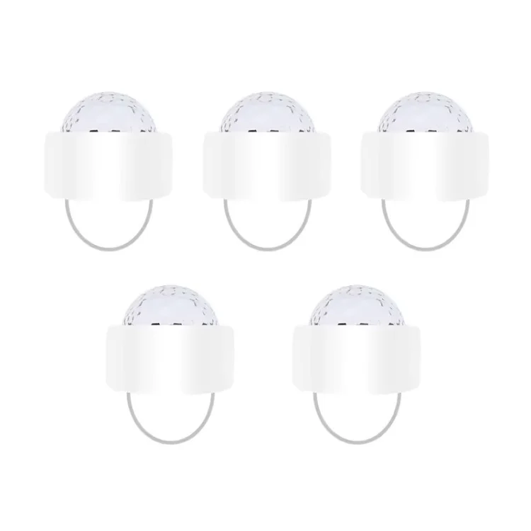 5 PCS D2 LED Flashing Finger Light Stage Small Magic Ball Flash