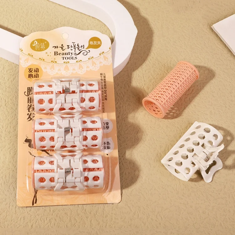 TBD0601914601_B1.webp LS-18150 3 / Pack Air Bangs Lazy Curlers Random Color Delivery - Image 2