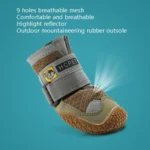 4 PCS / Set HCPET Dog Shoes Breathable Net Dog Shoes - Image 3