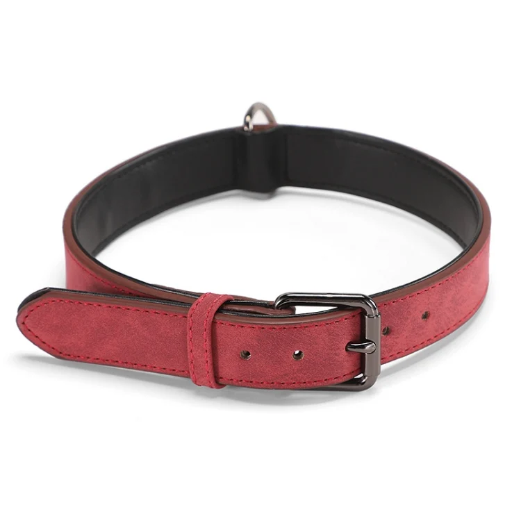 TBD0601915501A.webp JINMAOHOU Dogs Double-Layer Leather Collar - Image 1
