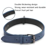 JINMAOHOU Dogs Double-Layer Leather Collar - Image 4
